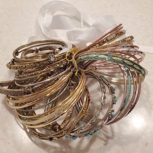 Big bunch of bangle bracelets!